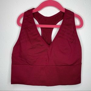 PINK Victoria's Secret Red/Burgundy Sports Bra
